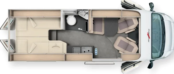 Grundriss Tag Malibu Relax 640 LE R Fiat