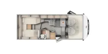 Grundriss Tag Carado I 338 Automatik, Navi, Kamera