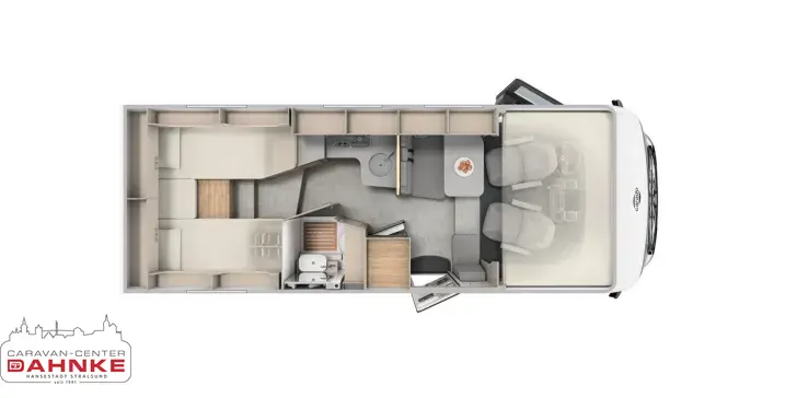 Grundriss Tag Carado I 338 Automatik, Navi, Kamera