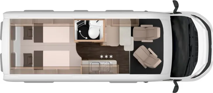 Grundriss Tag Knaus BoxLife PLATINUM SELECTION 600 ME BoxLife