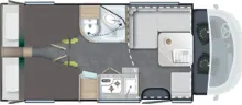 Grundriss Tag Challenger Teilintegriert Graphite Edition 287 Arctic Solar