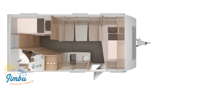 Grundriss Tag Knaus Südwind 500 QDK Black Selection