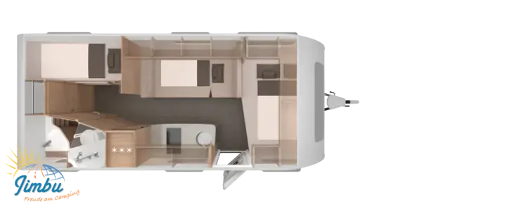 Grundriss Nacht Knaus Südwind 500 QDK Black Selection