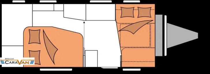 Grundriss Nacht Hobby De Luxe 495 WFB 3013 Euro gespart. 1800 kg