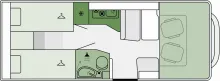 Grundriss Tag Etrusco A-Modell Base 6.9 SB ACC*AUTOMATIK*MARKISE*RFK*