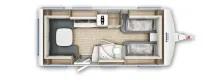 Grundriss Tag Fendt Tendenza 515 SG sehr gut