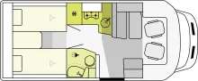 Grundriss Tag Etrusco T 6.9 SF Autark-Paket/Zusatzschlösser/