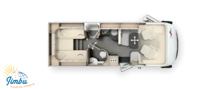 Grundriss Tag Malibu I 490 LE Touring