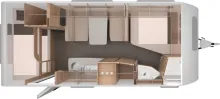Grundriss Tag Knaus Südwind BLACK SELECTION 540 FDK Modell 2027;177L