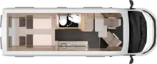Grundriss Tag Knaus BoxTime 630 ME 2027 - viele Pakete inbegriffen!