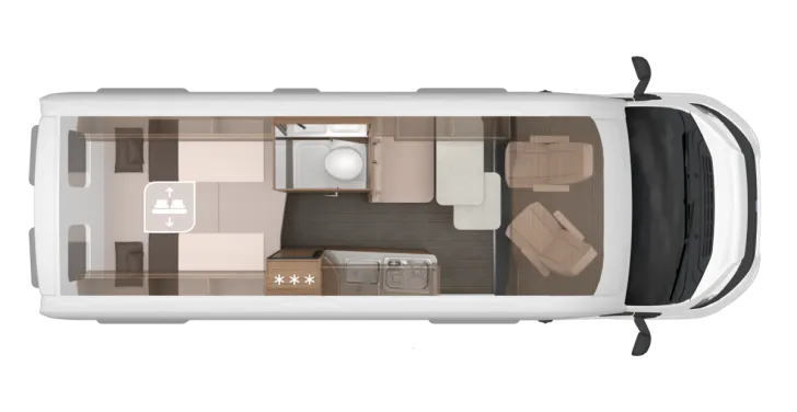 Grundriss Tag Knaus BoxLife 630 ME 180 PS | viele Extras!