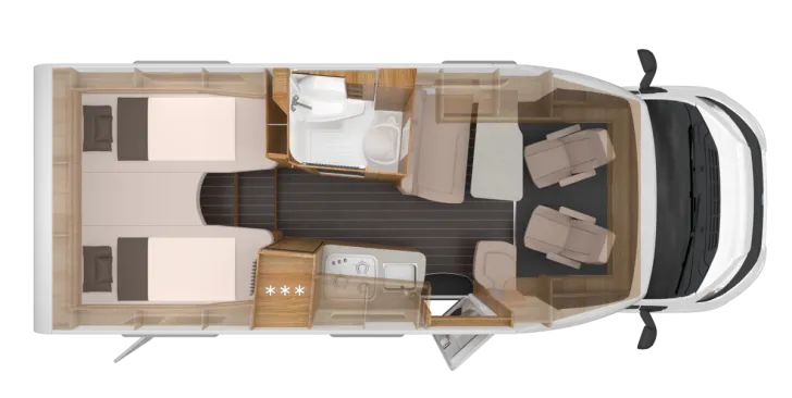 Grundriss Tag Knaus Sky TI 650 MEG IC-Line | Automatik | Aktionspreis!