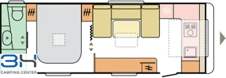 Grundriss Tag Adria Alpina 663 HT