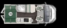 Grundriss Tag Forster Livin Up Pro FV 599 VBL 140PS/Travel-Line/Rückfahrkamera/Aufbaubatterie