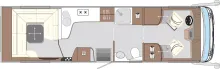 Grundriss Tag Concorde Carver 890 RLI NEU Nachf.890 RRL MJ 2026 GSR 2