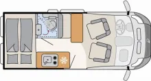 Grundriss Tag Dethleffs Globetrail Active 540 DS Fiat Automatik, Markise