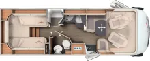 Grundriss Tag Carthago C2-tourer I 147 RB LE L comfort Mercedes