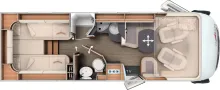 Grundriss Tag Carthago C2-tourer I 147 RB LE K comfort Mercedes