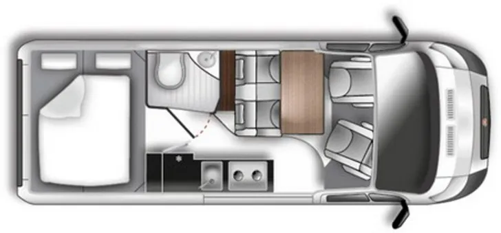 Grundriss Tag Westfalia Columbus 601 D 180 PS AHK*Navi*Markise*Winterpaket*