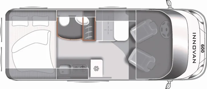 Grundriss Tag LMC Innovan 600 Markise*RFK*Rahmenfenster*