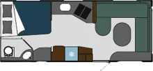 Grundriss Tag Polar Chimera 590 FWL