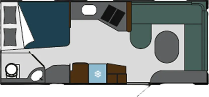 Grundriss Tag Polar Chimera 590 FWL