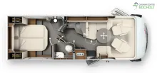 Grundriss Tag Carthago chic e-line I 51 QB DA Modell 2026 / Silverline