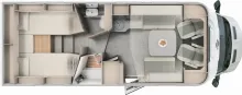 Grundriss Tag Carado Edition27 T Ford 457 TV, Sat, Assistenz-Paket