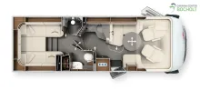 Grundriss Tag Carthago chic e-line I 50 LE DA Modell 2026 / Silverline