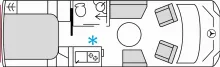 Grundriss Tag Bürstner Signature SMT 7.4 *GASFREI ULTIMATE EDITION*