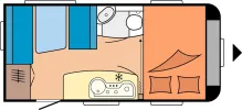 Grundriss Tag Hobby De Luxe 440 SF TOP GEPFLEGT!