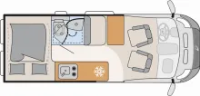 Grundriss Tag Dethleffs Globetrail Active 600 KS Citroen
