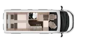 Grundriss Nacht Knaus BoxLife 600 ME Platinum Selection