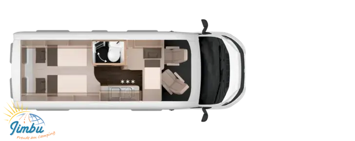 Grundriss Nacht Knaus BoxLife 600 ME Platinum Selection