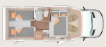 Grundriss Nacht Weinsberg CaraCompact EDITION PEPPER Suite 640 MEG 170PS Autom. ISOFIX