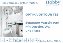 Fahrzeugbild Hobby Optima ONTOUR T65 HFL Hubbett / SOLAR / MARKISE #11