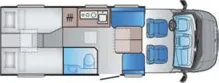 Grundriss Tag Sun Living C 70DL 20ED 200AhLith|Solar|XenonSW|Automatik