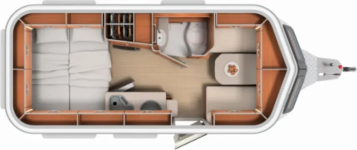 Grundriss Tag Hymer Eriba Eriba Touring 530 /Markise/Fahrradträger