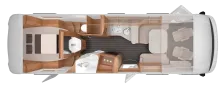 Grundriss Tag Knaus Sun I 900 LX 180 PS, Automatik; 5,5 Tonnen