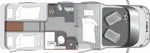Grundriss Tag LMC Tourer Lift H 664 G /First Edition