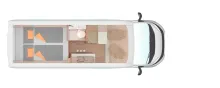 Grundriss Nacht Weinsberg CaraBus GREY 630 MEG EDITION [FIRE]