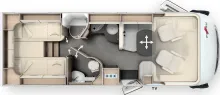 Grundriss Tag Malibu I Edition+ 490 RB LE comfort Mercedes