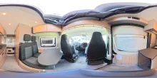 360° Innenansicht Dethleffs Globetrail Active 600 DS Fiat *EX-MIET-ABVERKAUF