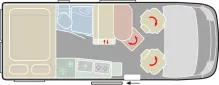Grundriss Tag VanTourer 600 Prime