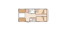 Grundriss Tag Knaus Sport 460 EU Rangierhilfe Truma