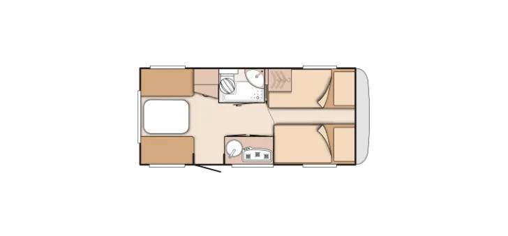 Grundriss Tag Knaus Sport 460 EU Rangierhilfe Truma