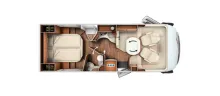 Grundriss Tag Carthago chic c-line I 5.0 - Lithium*Solar*2xTV*Automatik