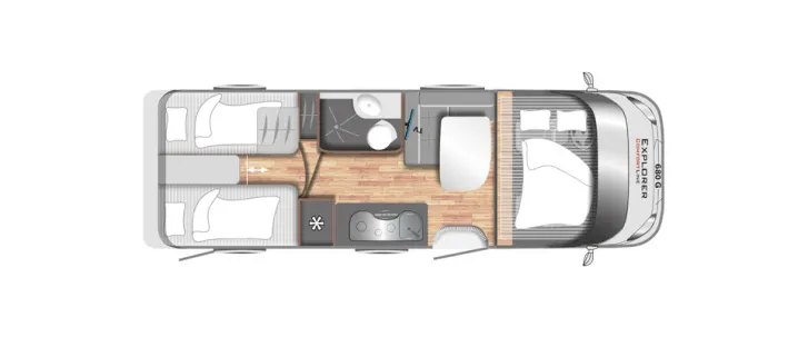 Grundriss Tag LMC Explorer I 680 G Comfortline