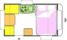 Grundriss Tag Caravelair Antares 340 Luxe