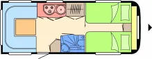 Grundriss Tag Hobby Prestige 540 UL Nr. 72 - Einzelb., RSG